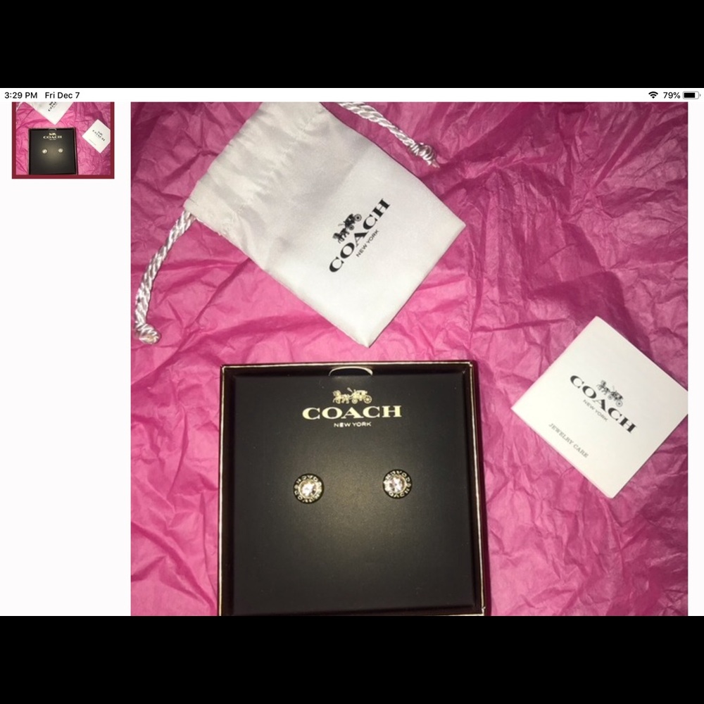 Coach earrings